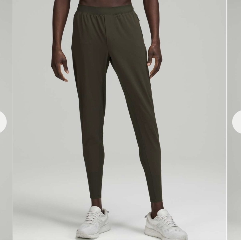 Lululemon Surge Hybrid Dark Olive Lightweight‎ Running Pans Men's Size Small